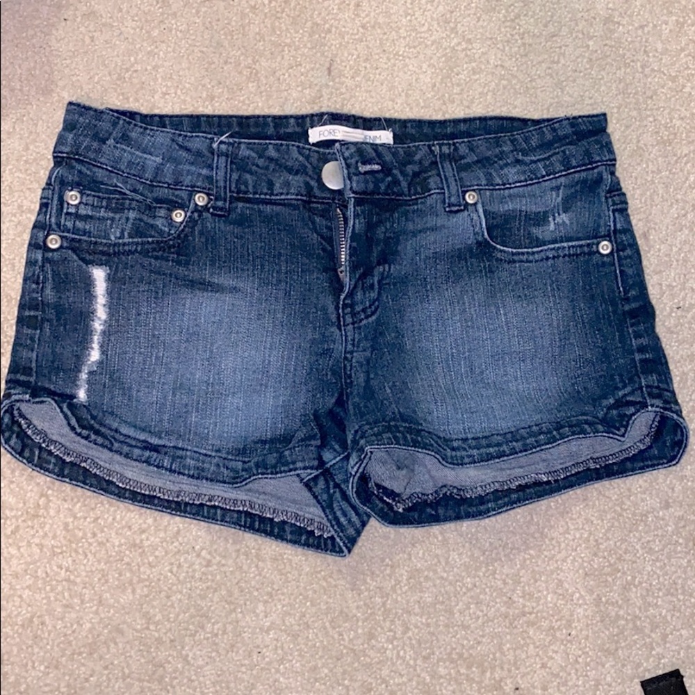 Forever 21 distressed denim jean shorts